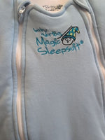 3-6M BLUE BABY MERLIN MERLIN SLEEPSUIT