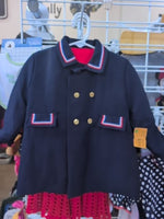 3T DARK BLUE MILLICENTS VINTAGE ANCHOR BUTTON BLAZER