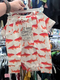 [NEW] KATE QUINN 18-24M ORANGE SHARKS 3 PC OUTFIT