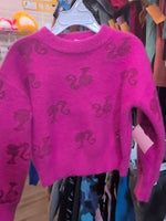 4T PINK BARBIE BARBIE SWEATER
