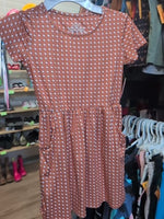 4T ORANGE BURLEBO TEXAS DRESS