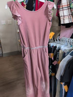 Y6 PINK CAT JACK VELOUR JUMPSUIT