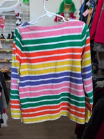 Y7/8 RAINBOW MINI BODEN RAINBOW STRIPE LS SHIRT