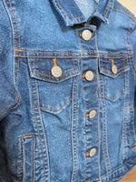 Y6 DARK BLUE SOHO BLUE DENIM SNAP JACKET