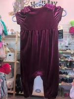 3M MAROON OKIE DOKIE VELOUR JUMPSUIT