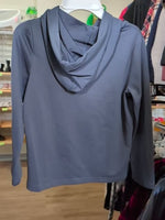 Y/S BLUE UNDER ARMOUR LOGO HOODIE