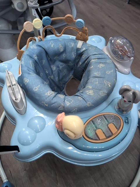GENTLY USED BLUE COSCO BOUNCY ACTIVITY CENTER