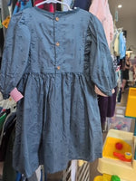 Y5 DARK BLUE MODERN MOMENTS FLORAL DRESS