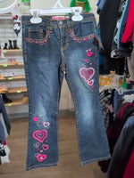 Y6 DARK BLUE SQUEEZE EMBROIDERED FLARE JEANS