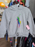 4T GRAY POLO BY RALPH LAUREN POLO HOODIE