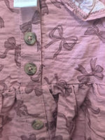 0-3M PINK LITTLE LASS [NEW] BOW DRESS