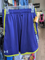 Y/M BLUE UNDER ARMOUR ACTIVE SHORTS