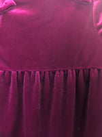 3M MAROON OKIE DOKIE VELOUR JUMPSUIT