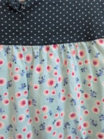 6M LIGHT BLUE TEA FLORAL ROMPER