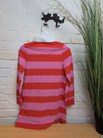 y6 pink/red WONDER NATION STRIPED LS SHIRT