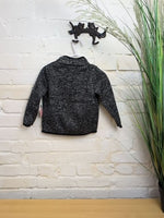 18M BLACK / GRAY CARTERS HEATHERED ZIP JACKET