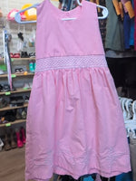 4T PINK UNKNOWN EMBROIDERED SMOCKED DRESS