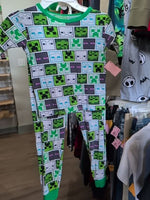 Y6 GREEN MINECRAFT MINECRAFT PJS