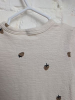 0-3M WHITE MODERN MOMENTS STRAWBERRY SLEEPER