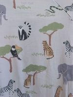 0-3M LIGHT GRAY LITTLE SLEEPIES SAFARI ANIMALS SLEEPER