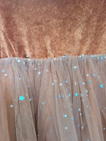 4T BROWN ARSHINER VELOUR / TULLE STARS DRESS
