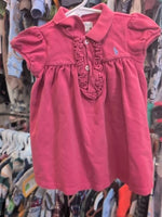 9M PINK RALPH LAUREN COLLARED DRESS