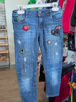 Y6 DARK BLUE MAYORAL PATCH JEANS