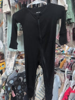 0-3M BLACK LITTLE SLEEPIES PLAIN SLEEPER