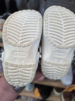 C6 WHITE CROCS SOCCER CLOG
