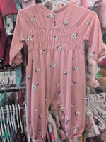 3-6M PEACH JESSICA SIMPSON COTTON PRINT