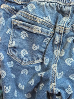 Y5 BLUE OLD NAVY HORSESHOE FLARE DENIM