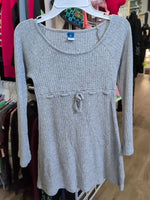 Y8 GRAY OLD NAVY RIBBED GLITTER DRESS