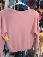 Y5 PINK TULLABEE BABE SWEATER
