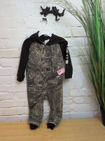 18M BROWN CARHARTT CAMO JUMPSUIT