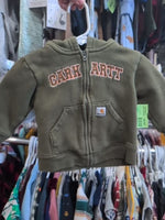 9M GREEN CARHARTT CARHARTT ZIP HOODE