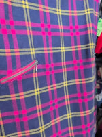 Y7/8 DARK BLUE MINI BODEN PLAID PINAFORE DRESS