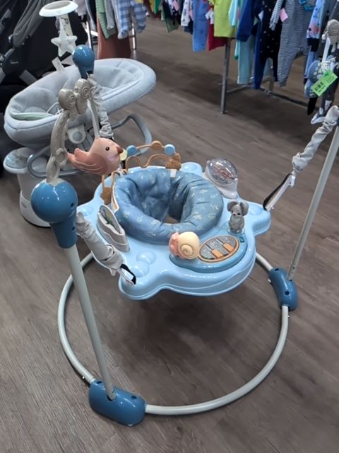 GENTLY USED BLUE COSCO BOUNCY ACTIVITY CENTER