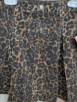 Y9-10 BROWN COTTON ON KIDS LEOPARD SKIRT