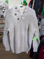 Y6/7 BEIGE Cat&Jack KNIT FISHERMAN SWEATER