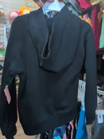 4T BLACK UNDER ARMOUR LOGO PULLOVER
