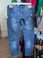 Y6 DARK BLUE MAYORAL PATCH JEANS
