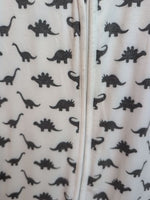 0-6M WHITE COPPER PEARL DINO SLEEPSACK