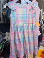 Y5 PASTELS MARIE NICOLE PLAID DRESS