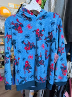 4T BLUE SPIDERMAN SPIDERMAN FLEECE HOODIE