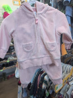 3M PINK CARTERS 2 PC GIRLS TERRY OUTFIT
