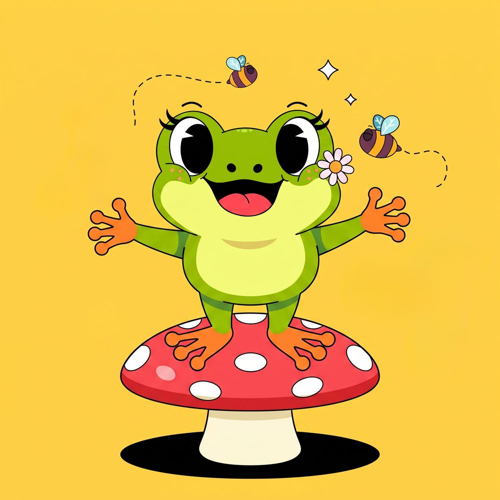 Leapin' Littles frog illustration